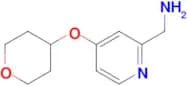 [4-(Oxan-4-yloxy)pyridin-2-yl]methanamine