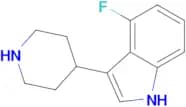 4-Fluoro-3-(piperidin-4-yl)-1H-indole
