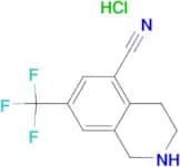 7-(Trifluoromethyl)-1,2,3,4-tetrahydroisoquinoline-5-carbonitrile hydrochloride