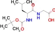 (S)-2-(2-((tert-Butoxycarbonyl)amino)-4-methylpentanamido)acetic acid