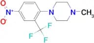 1-Methyl-4-[4-nitro-2-(trifluoromethyl)phenyl]-piperazine