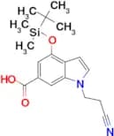 4-(tert-Butyldimethylsilanyloxy)-1-(2-cyanoethyl)-1H-indole-6-carboxylic acid