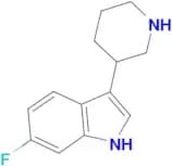 6-Fluoro-3-(piperidin-3-yl)-1H-indole