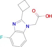 2-(2-Cyclobutyl-4-fluoro-1H-1,3-benzodiazol-1-yl)acetic acid