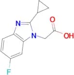 2-(2-Cyclopropyl-6-fluoro-1H-1,3-benzodiazol-1-yl)acetic acid