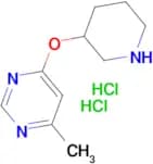 4-Methyl-6-(piperidin-3-yloxy)pyrimidinedihydrochloride