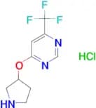 4-(Pyrrolidin-3-yloxy)-6-(trifluoromethyl)pyrimidine hydrochloride