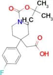 2-[1-(tert-Butoxycarbonyl)-4-(4-fluorophenyl)piperidin-4-yl]acetic acid