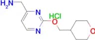 [2-(Oxan-4-ylmethoxy)pyrimidin-4-yl]methanamine hydrochloride