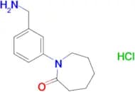 1-[3-(Aminomethyl)phenyl]azepan-2-one hydrochloride