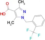 1-[2-(Trifluoromethyl)benzyl]-3,5-dimethyl-1H-pyrazole-4-carboxylic acid