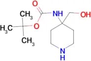 tert-Butyl 4-(hydroxymethyl)piperidin-4-ylcarbamate