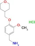 [3-Methoxy-4-(oxan-4-ylmethoxy)phenyl]methanamine hydrochloride