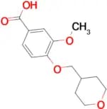 3-Methoxy-4-(oxan-4-ylmethoxy)benzoic acid