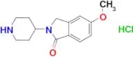 5-Methoxy-2-(piperidin-4-yl)-2,3-dihydro-1H-isoindol-1-one hydrochloride
