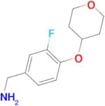 [3-Fluoro-4-(oxan-4-yloxy)phenyl]methanamine
