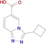 3-Cyclobutyl-[1,2,4]triazolo[4,3-a]pyridine-6-carboxylic acid