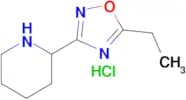 2-(5-Ethyl-1,2,4-oxadiazol-3-yl)piperidine hydrochloride