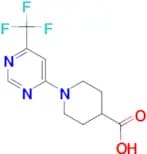 1-[6-(Trifluoromethyl)pyrimidin-4-yl]piperidine-4-carboxylic acid