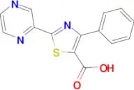 4-Phenyl-2-(pyrazin-2-yl)-1,3-thiazole-5-carboxylic acid