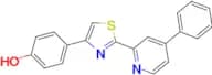 4-(4-Hydroxyphenyl)-2-(4-phenyl-2-pyridyl)thiazole