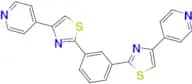 1,3-Bis[4-(4-pyridyl)-2-thiazolyl]benzene