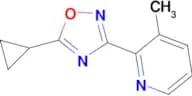 2-(5-Cyclopropyl-1,2,4-oxadiazol-3-yl)-3-methylpyridine