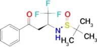 (S)-2-Methyl-N-[(2S)-1,1,1-trifluoro-4-oxo-4-phenylbutan-2-yl]propane-2-sulfinamide