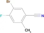 5-Bromo-4-fluoro-2-methylbenzonitrile