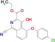 Ethyl 5-(4-chlorophenoxy)-1-cyano-4-hydroxyisoquinoline-3-carboxylate