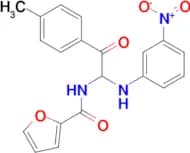 N-[2-(4-Methylphenyl)-1-[(3-nitrophenyl)amino]-2-oxoethyl]-2-furancarboxamide
