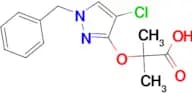 2-[(1-Benzyl-4-chloro-1H-pyrazol-3-yl)oxy]-2-methylpropanoic acid