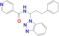 N-[1-(1H-1,2,3-Benzotriazol-1-yl)-3-phenylpropyl]pyridine-4-carboxamide