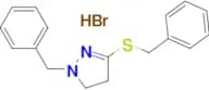 1-Benzyl-3-(benzylsulfanyl)-4,5-dihydro-1H-pyrazole hydrobromide