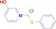 3-Hydroxy-1-[(phenylsulfanyl)methyl]pyridin-1-ium chloride