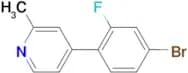4-(4-Bromo-2-fluorophenyl)-2-methylpyridine