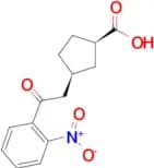 cis-3-[2-oxo-2-(2-nitrophenyl)ethyl]cyclopentane-1-carboxylic acid