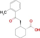 trans-2-[2-(2-methylphenyl)-2-oxoethyl]cyclohexane-1-carboxylic acid