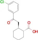 trans-2-[2-(3-chlorophenyl)-2-oxoethyl]cyclohexane-1-carboxylic acid