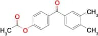 4-Acetoxy-3′,4′-dimethylbenzophenone