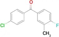 4-Chloro-4′-fluoro-3′-methylbenzophenone