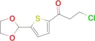 2-Chloroethyl 5-(1,3-dioxolan-2-yl)-2-thienyl ketone