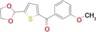 5-(1,3-Dioxolan-2-yl)-2-(3-methoxybenzoyl)thiophene