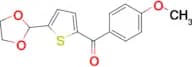 5-(1,3-Dioxolan-2-yl)-2-(4-methoxybenzoyl)thiophene