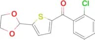 2-(2-Chlororobenzoyl)-5-(1,3-Dioxolan-2-yl)thiophene