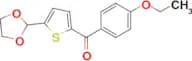 5-(1,3-Dioxolan-2-yl)-2-(4-ethoxybenzoyl)thiophene