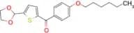 5-(1,3-Dioxolan-2-yl)-2-(4-hexyloxybenzoyl)thiophene