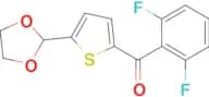 2-(2,6-Difluorobenzoyl)-5-(1,3-dioxolan-2-yl)thiophene