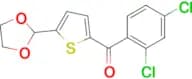 2-(2,4-Dichlorobenzoyl)-5-(1,3-dioxolan-2-yl)thiophene