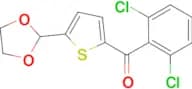 2-(2,6-Dichlorobenzoyl)-5-(1,3-dioxolan-2-yl)thiophene